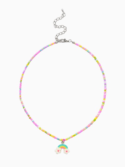 Бусы бисерные с подвеской детские «Выбражулька. Радуга», 38 см, разноцветные