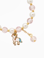 Браслет детский «Выбражулька. Единорог», белый, розовый в золоте - Фото 2