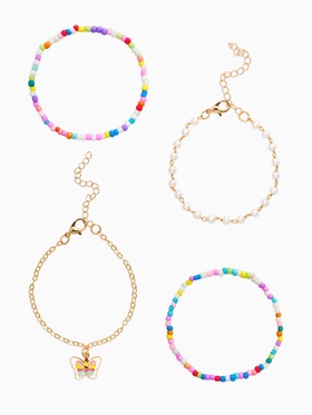 Набор детских браслетов 4 шт.  