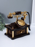 Шкатулка музыкальная механическая «Ретро телефон», 20×14.5×21.5 см - Фото 2