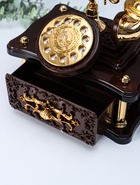 Шкатулка музыкальная механическая «Ретро телефон», 20×14.5×21.5 см - Фото 6