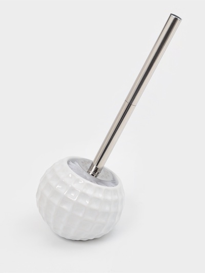 Ёрш для унитаза с подставкой «Квадро», керамика, белый