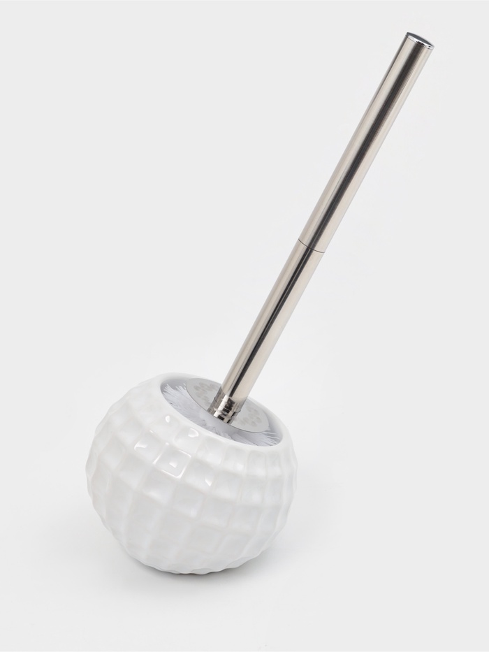 Ёрш для унитаза с подставкой «Квадро», керамика, белый - Фото 1