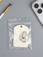 Брелок - чехол для магнитных ключей домофона, прямоугольный, белый, под нанесение, 4.5×7 см - Фото 4