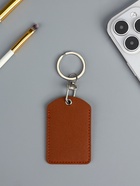 Брелок - чехол для магнитных ключей домофона, прямоугольный, рыжий, под нанесение, 4.5×7 см - Фото 1