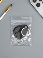 Брелок - чехол для магнитных ключей домофона, капля, чёрный, под нанесение, 4.4×5.5 см - Фото 4