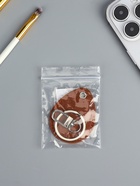 Брелок - чехол для магнитных ключей домофона, капля, рыжий, под нанесение, 4.4×5.5 см - Фото 4