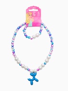 Набор детский "Выбражулька" 2пред-а: бусы, браслет, собака, бело-голубой  (артикул 10967664)  большой выбор товаров оптом и в розницу по низким ценам с доставкой