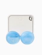 Серьги пластик «Леденец», d=2 см, с разводами белыми, голубые  (артикул 10967839)  большой выбор товаров оптом и в розницу по низким ценам с доставкой