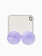 Серьги пластик «Леденец», d=2 см, с разводами белыми, фиолетовые  (артикул 10967842)  большой выбор товаров оптом и в розницу по низким ценам с доставкой