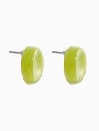 Серьги пластик «Леденец», d=2 см, с разводами белыми, зелёные  (артикул 10967843)  большой выбор товаров оптом и в розницу по низким ценам с доставкой