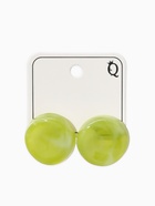 Серьги пластик «Леденец», d=2 см, с разводами белыми, зелёные  (артикул 10967843)  большой выбор товаров оптом и в розницу по низким ценам с доставкой