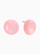 Серьги пластик «Леденец», d=2 см, с разводами белыми, розовые  (артикул 10967844)  большой выбор товаров оптом и в розницу по низким ценам с доставкой