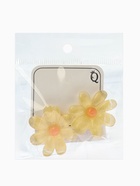 Серьги пластик «Цветочек летний», с блёсткой, жёлтые - Фото 5