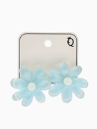 Серьги пластик «Цветочек летний», с блёсткой, голубые - Фото 3
