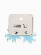 Серьги пластик "Цветочек летний" с блёсткой, цвет голубой  (артикул 10967848)  большой выбор товаров оптом и в розницу по низким ценам с доставкой