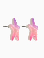 Серьги пластик «Морская звезда», розовый, фиолетовые  (артикул 10967858)  большой выбор товаров оптом и в розницу по низким ценам с доставкой