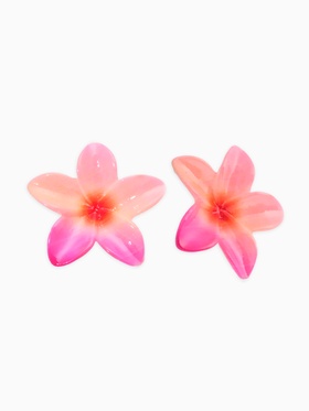 Серьги пластик «Цветок Лилии», розовые  (артикул 10967859)  большой выбор товаров оптом и в розницу по низким ценам с доставкой