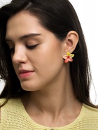 Серьги пластик «Цветок Лилии», жёлтый, оранжевый - Фото 2