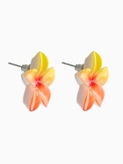 Серьги пластик «Цветок Лилии», жёлтый, оранжевый - Фото 3