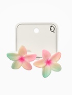 Серьги пластик «Цветок Лилии», голубой, розовый - Фото 3