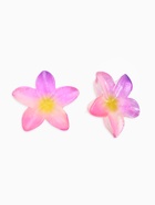 Серьги пластик «Цветок Лилии» прозрачные, блёстка, розовый, фиолетовый  (артикул 10967864)  большой выбор товаров оптом и в розницу по низким ценам с доставкой