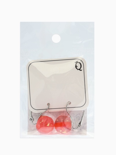 Серьги с поталью «Шарик», МИКС в серебре