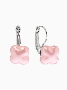 Серьги пластик «Цветок Майорика», МИКС в серебре