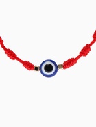 Браслет-оберег «Красная нить. Узлы с бусиной Око Фатимы», d=6 см, красный, синий - Фото 2