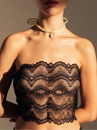 Чокер на шнурке с подвеской «Жемчужная капля», L=134 см, цвет белый, жёлтый - Фото 1