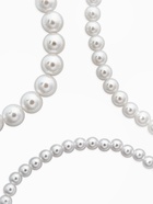 Чокер «Сияние жемчуга», (набор3 нити) бусины №14,10,8, L=35см+8см, цвет белый в серебре  (артикул 10969428)  большой выбор товаров оптом и в розницу по низким ценам с доставкой
