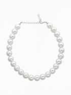 Чокеры из бусин «Сияние жемчуга», 3 шт. бусины №14.10, 8, L=43 см, белый в серебре - Фото 5