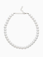 Чокеры из бусин «Сияние жемчуга», 3 шт. бусины №14.10, 8, L=43 см, белый в серебре - Фото 6