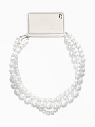 Чокер «Сияние жемчуга», (набор3 нити) бусины №14,10,8, L=35см+8см, цвет белый в серебре  (артикул 10969428)  большой выбор товаров оптом и в розницу по низким ценам с доставкой