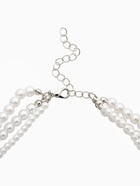 Чокер «Сияние жемчуга", сердце мятое, L=37см+8см удлинение, цвет белый в серебре  (артикул 10969429)  большой выбор товаров оптом и в розницу по низким ценам с доставкой