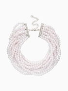 Чокер «Императрица» с жемчугом, 12 рядов, №6, L=30см+10см, цвет белый в серебре  (артикул 10969431)  большой выбор товаров оптом и в розницу по низким ценам с доставкой