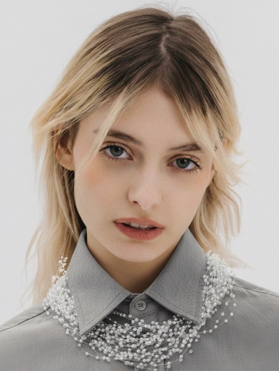 Чокер на леске многослойный «Жемчужная Богема», бусина №3, L=43 см, белый