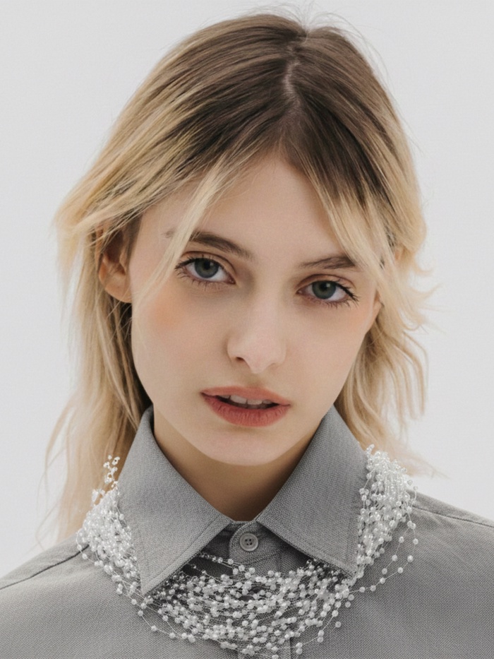 Чокер на леске многослойный «Жемчужная Богема», бусина №3, L=43 см, белый - Фото 1