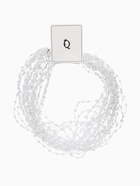 Чокер «Богема» с жемчугом на леске, воздушное, бусина№3, L=43 см, цвет белый  (артикул 10969433)  большой выбор товаров оптом и в розницу по низким ценам с доставкой