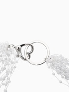 Чокер на леске многослойный «Жемчужная Богема», бусина №3, L=43 см, белый - Фото 5