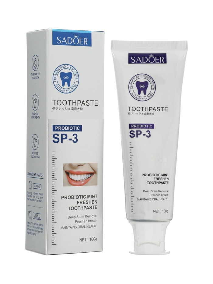 Зубная паста с пробиотиками и мятой, 100 г