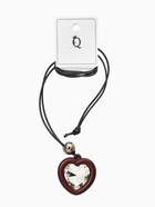 Кулон на шнурке стиль "Сердце" бусина, регулируемый, 90см, цвет бордово-чёрный  (артикул 10971742)  большой выбор товаров оптом и в розницу по низким ценам с доставкой