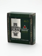 Подарочный набор «Настоящий мужик», стопки непробиваемые с пулей 2 шт.×50 мл, фляжка 240 мл.  (артикул 10924879)  большой выбор товаров оптом и в розницу по низким ценам с доставкой