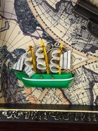 Панно настенное в раме с макетом оружия сувенирного «Карта. Револьвер и корабль», 26×36×5 см  (артикул 10949022)  большой выбор товаров оптом и в розницу по низким ценам с доставкой