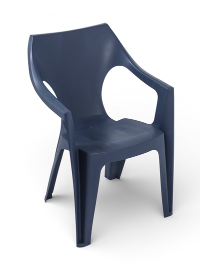 Кресло садовое Decorona DeForma, 55×53.5×78.5 см, пластиковое, цвет графитовый шторм