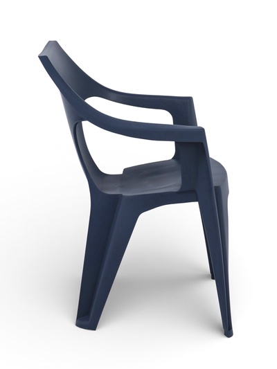 Кресло садовое Decorona DeForma, 55×53.5×78.5 см, пластиковое, цвет графитовый шторм