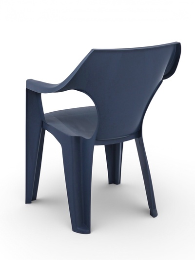 Кресло садовое Decorona DeForma, 55×53.5×78.5 см, пластиковое, цвет графитовый шторм