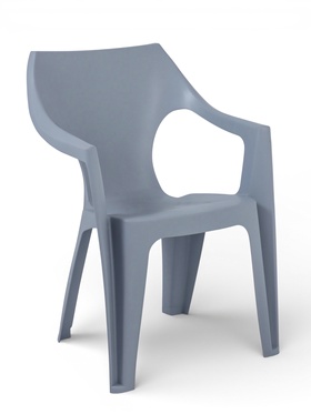 Кресло садовое Decorona DeForma, 55×53.5×78.5 см, пластиковое, цвет дымчатый кварц