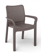 Стул садовый Rattan, 50.6×58×83.3 см, пластиковый, цвет французский платан  (артикул 10984663)  большой выбор товаров оптом и в розницу по низким ценам с доставкой