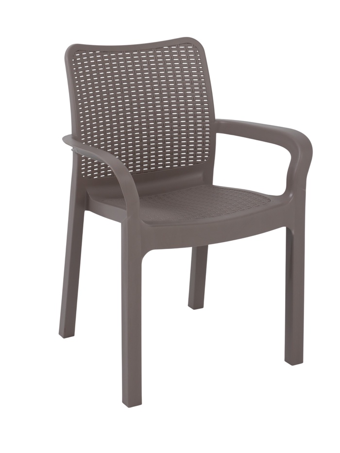 Стул пластиковый InGreen Rattan 506х580х833мм, французский платан - Фото 1